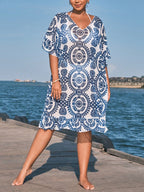 Saída de Praia Plus Size com Babado - imagem 3