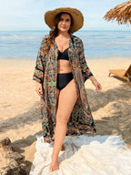 Saída de Praia Plus Size Ombro Caído - imagem 1