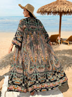 Saída de Praia Plus Size Ombro Caído