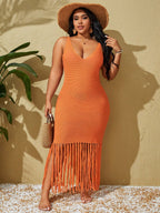 Saída de Praia Plus Size Tanque - imagem 1