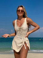 Tankini Assimétrico com Nó e Ilhó - imagem 5