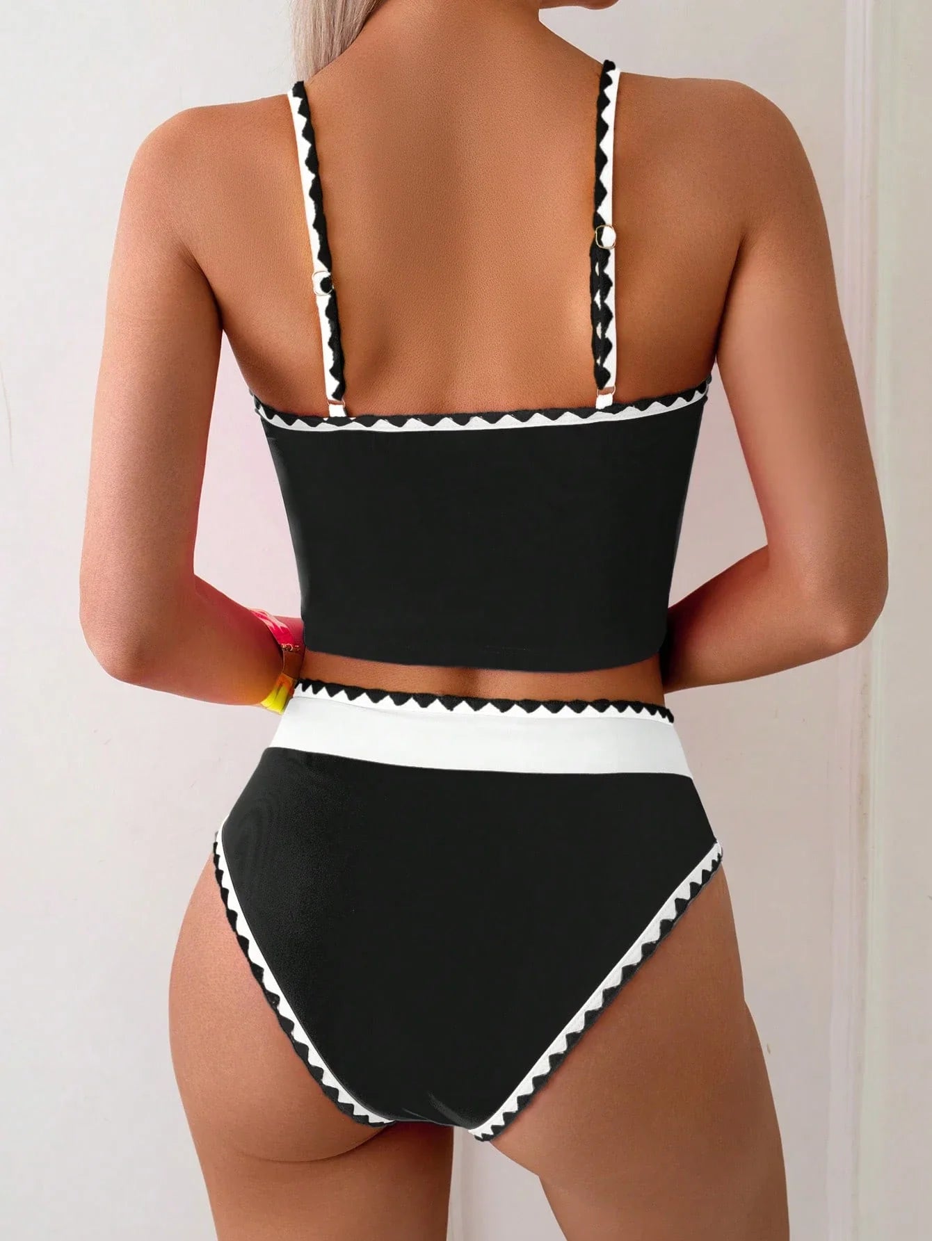 Tankini Bloco de Cores com Ziguezague - imagem 2
