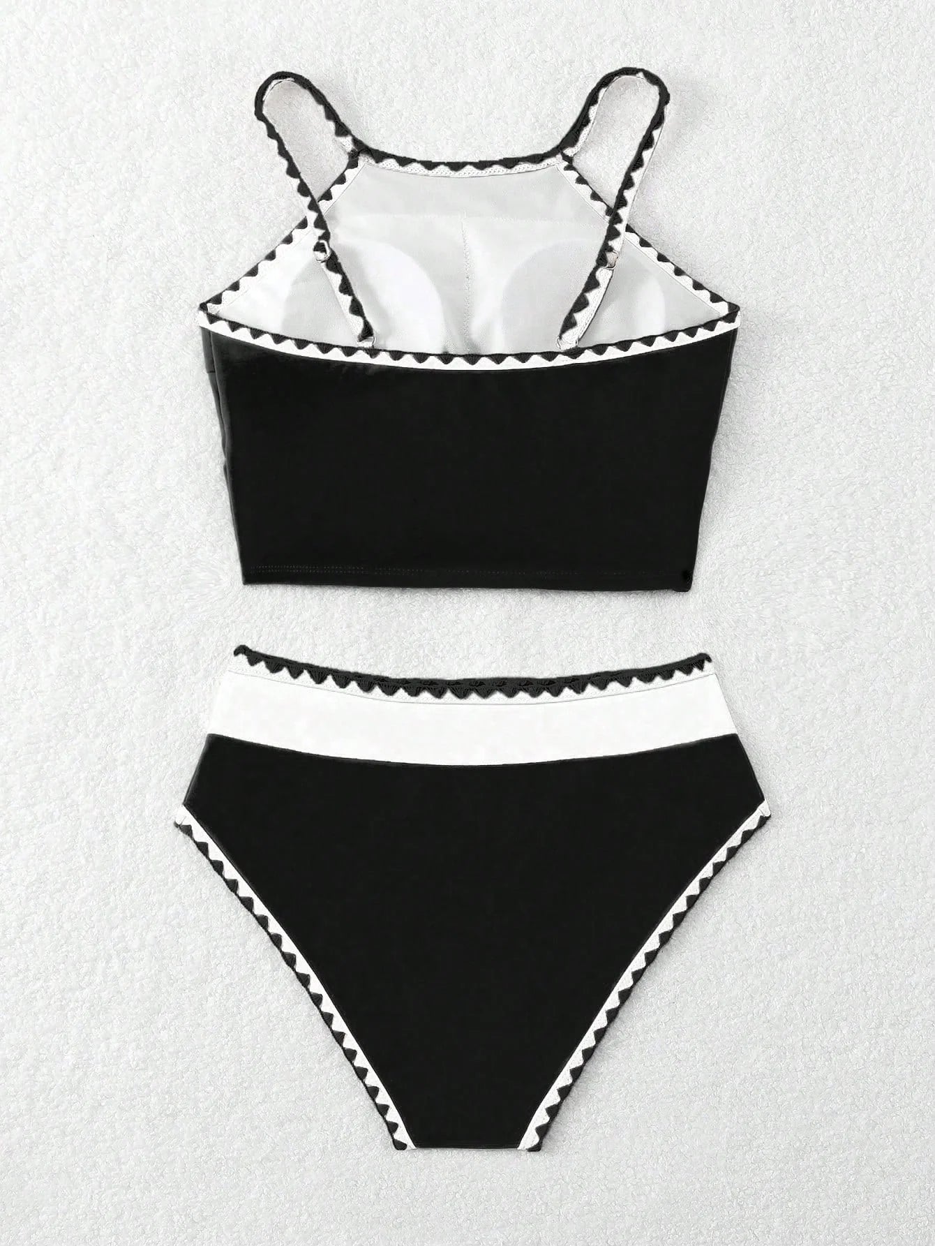 Tankini Bloco de Cores com Ziguezague - imagem 4