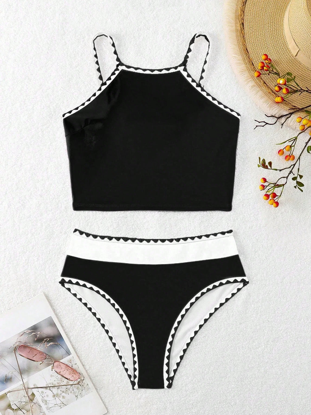 Tankini Bloco de Cores com Ziguezague - imagem 5