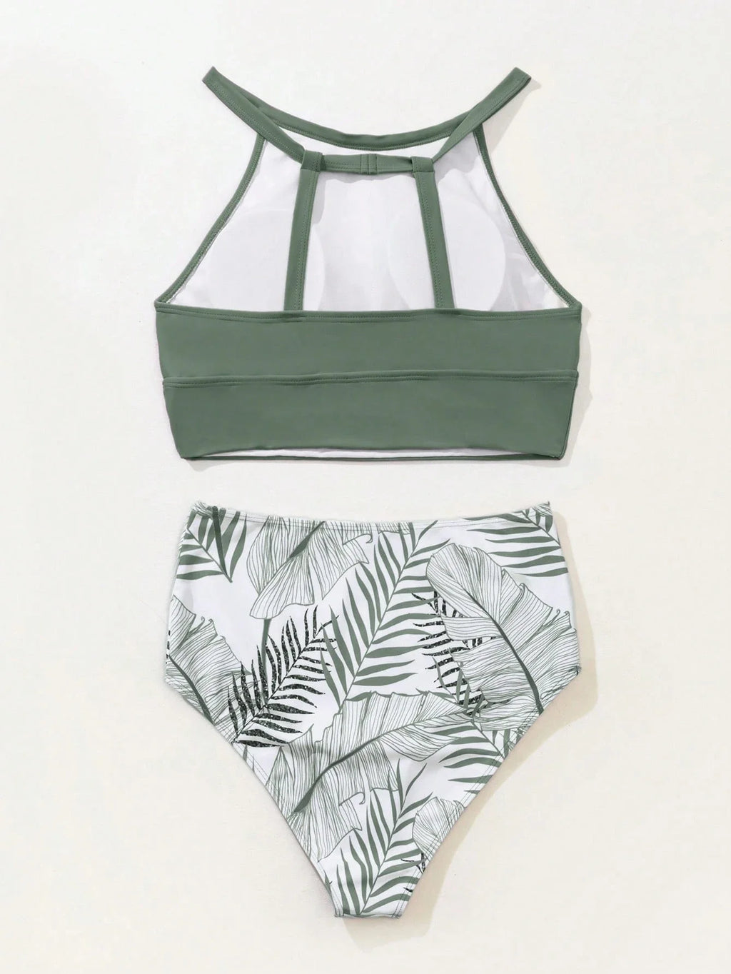 Tankini Boho com Gola Alta Dividida - imagem 2