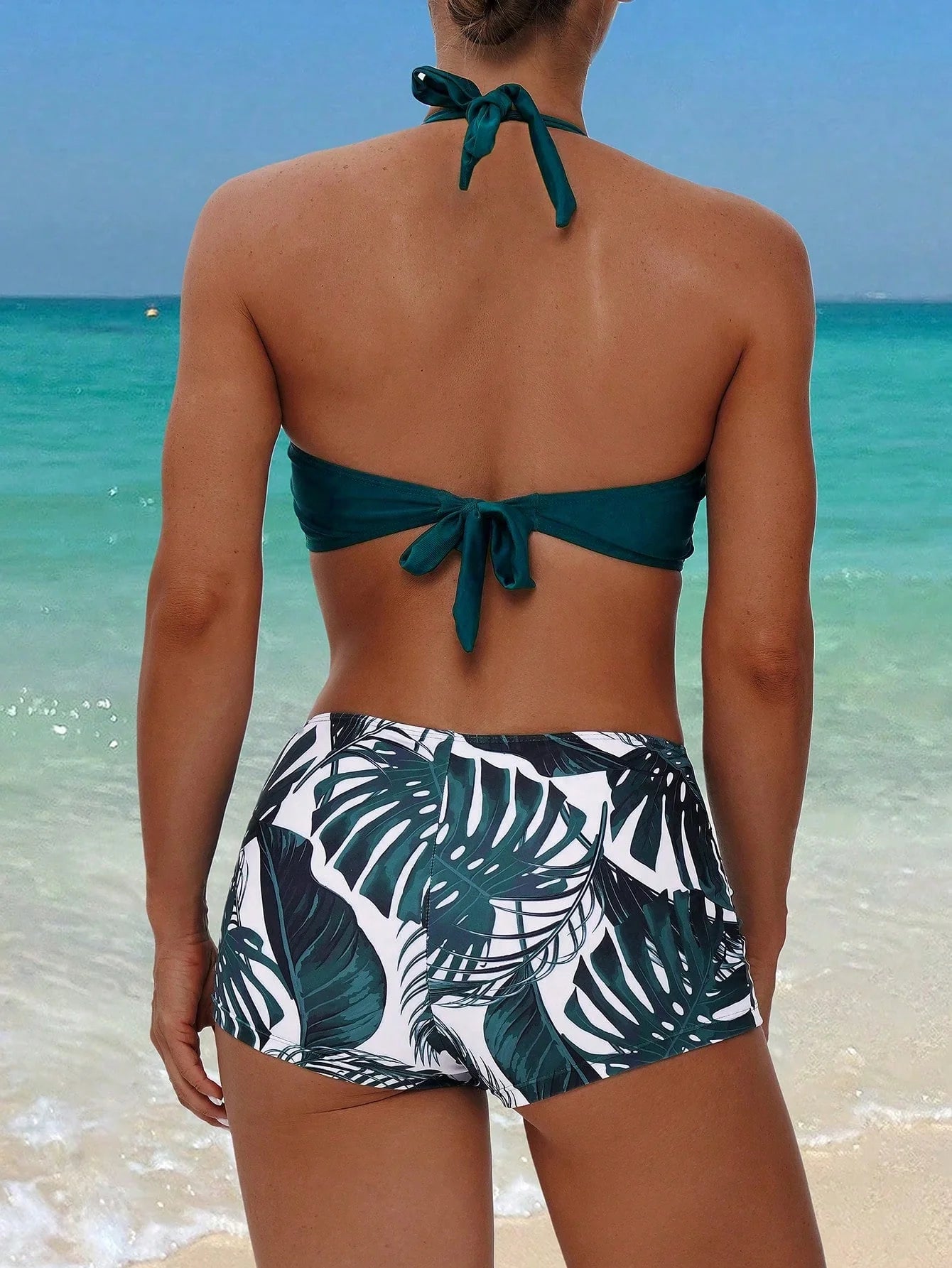 Tankini Boho Tropical com Nó - imagem 11