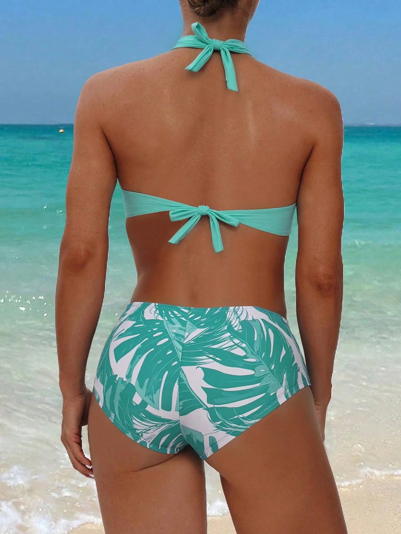 Tankini Boho Tropical com Nó - imagem 14