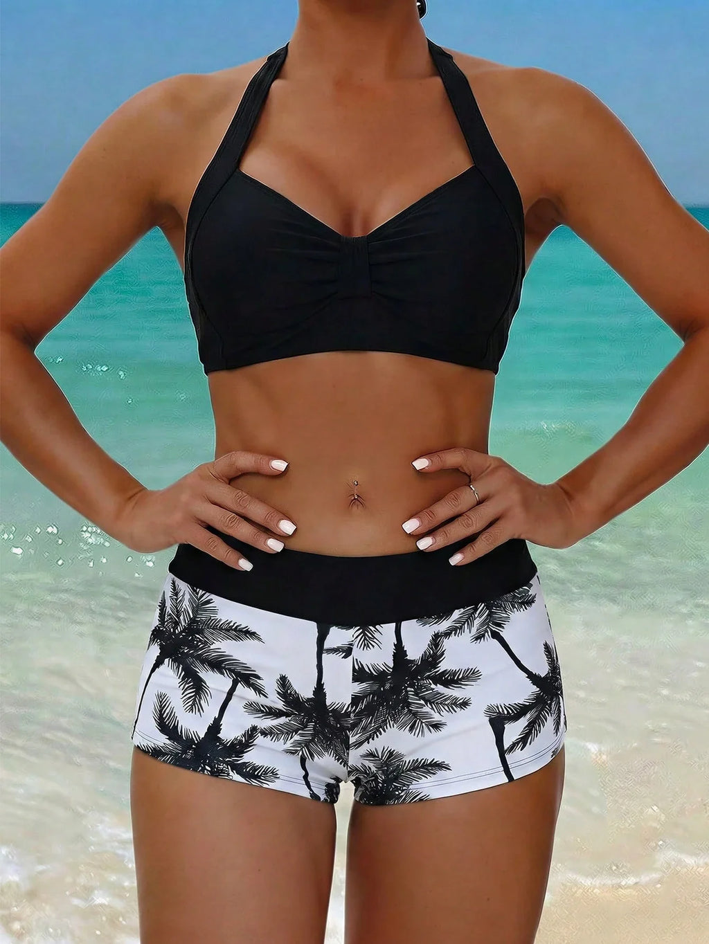 Tankini Boho Tropical com Nó - imagem 6