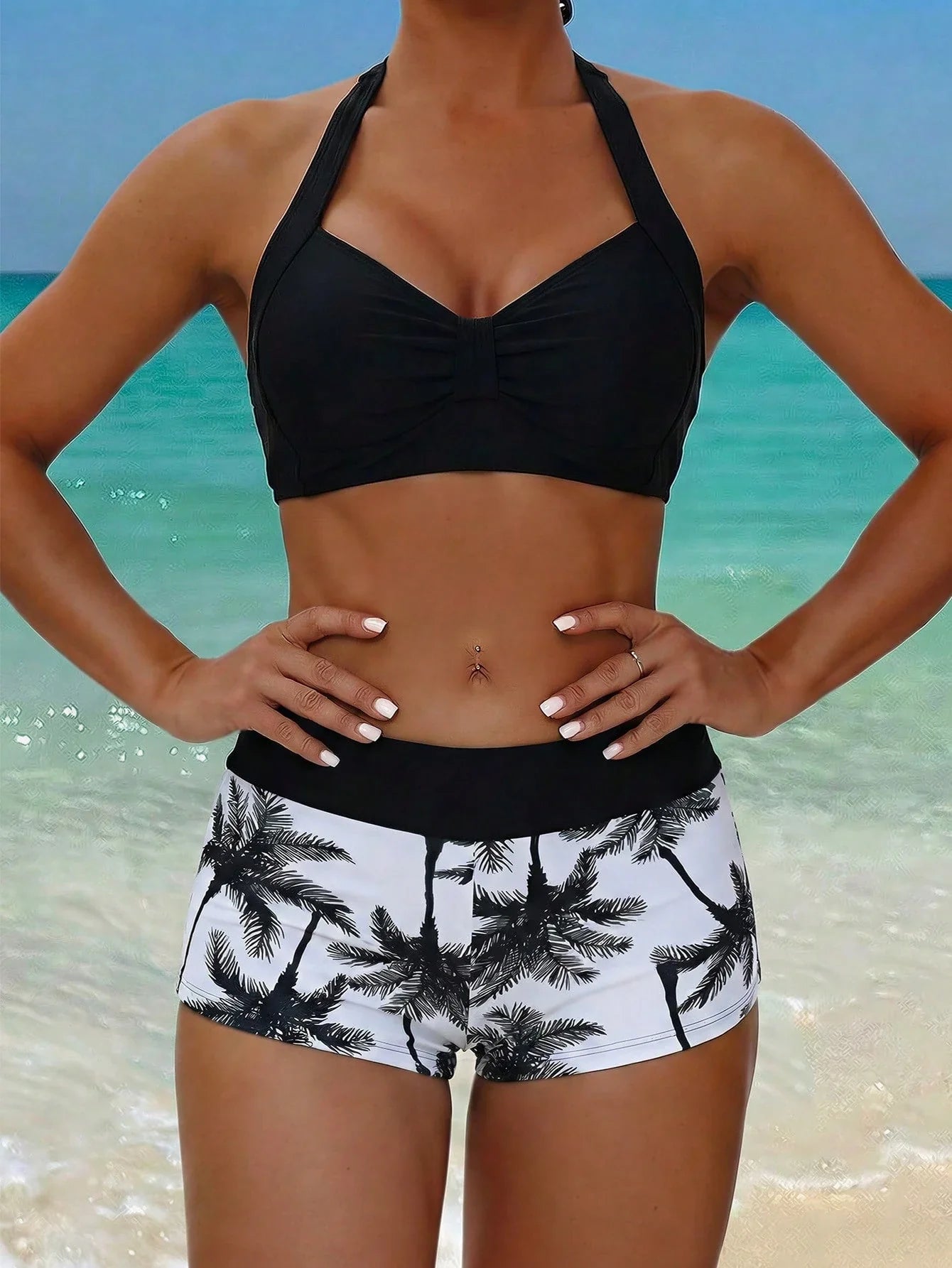 Tankini Boho Tropical com Nó - imagem 6