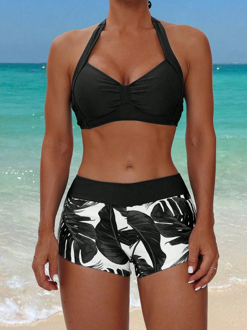 Tankini Boho Tropical com Nó - imagem 7