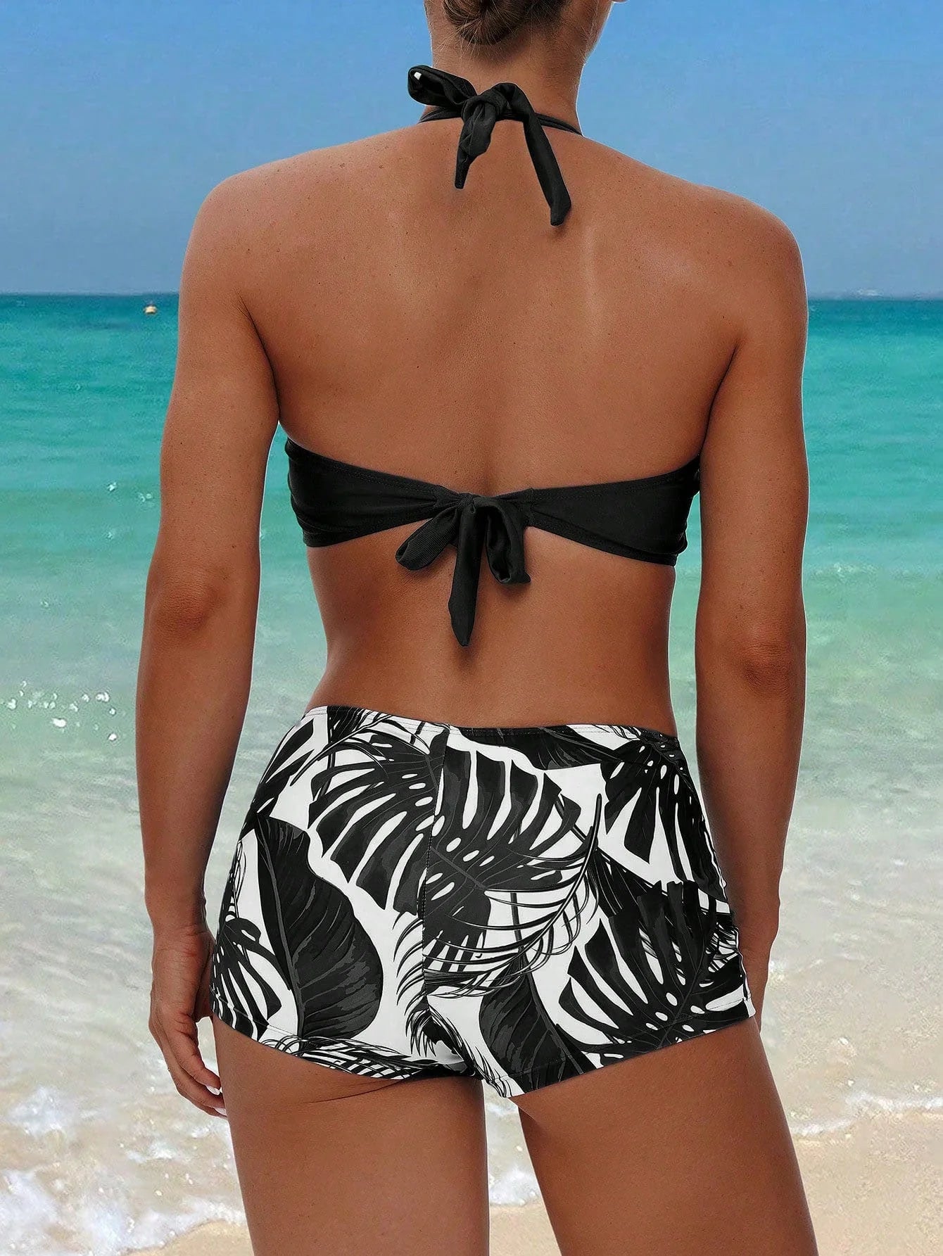 Tankini Boho Tropical com Nó - imagem 8