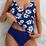 Tankini Bralette Tropical com Bojo Removível