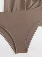 Tankini Gola Assimétrica com Nó - imagem 7