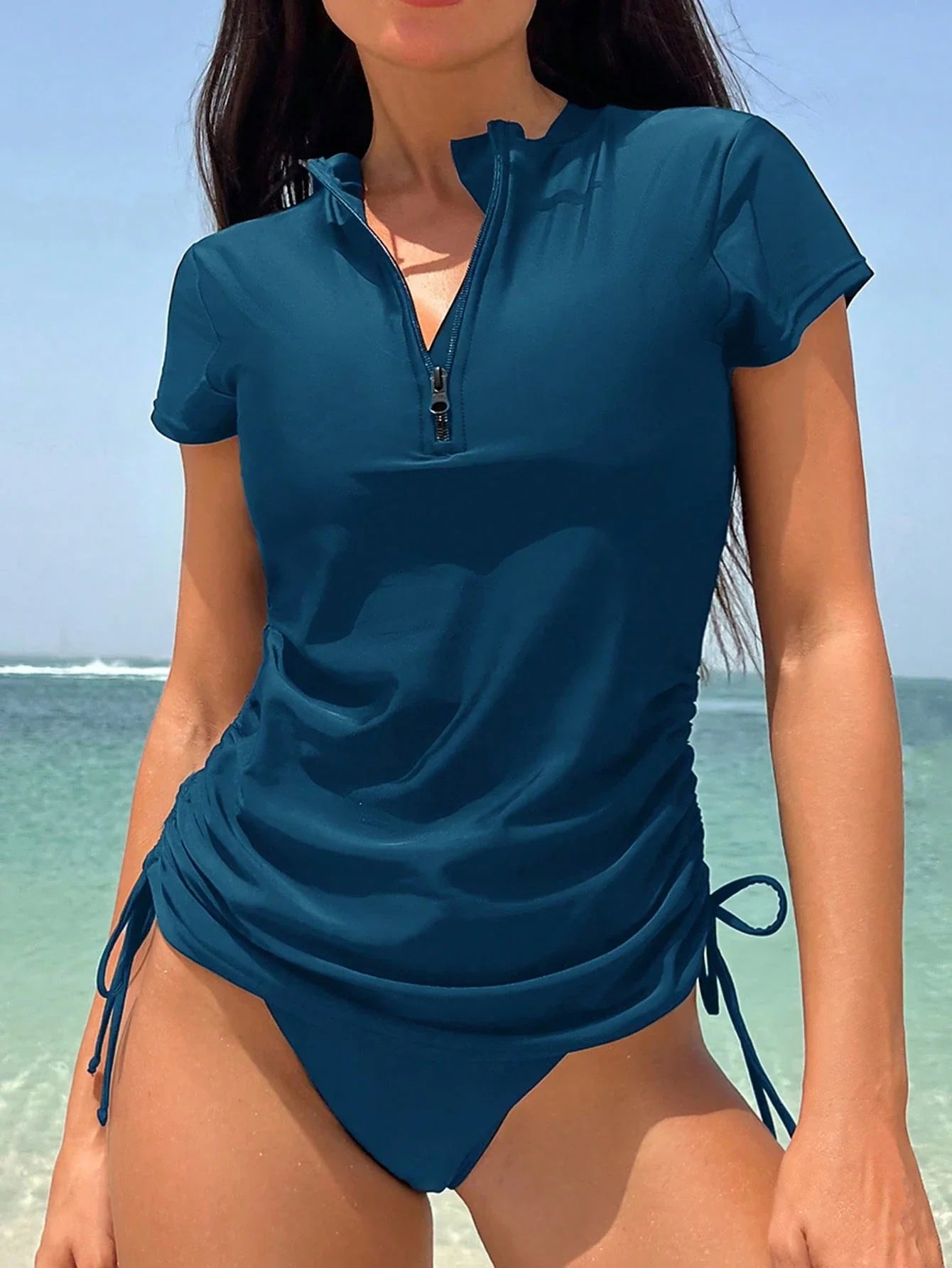 Tankini Gola Redonda com Zíper - imagem 3
