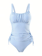 Tankini Plissado com Nó Lateral - imagem 19