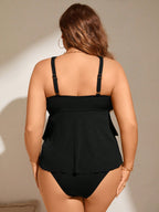 Tankini Plus Size Halter Vazado