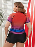 Tankini Plus Size Manga Raglan - imagem 2