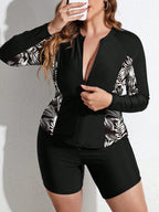 Tankini Plus Size Tropical com Zíper - antiga