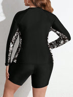 Tankini Plus Size Tropical com Zíper - antiga