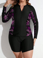 Tankini Plus Size Tropical com Zíper - antiga