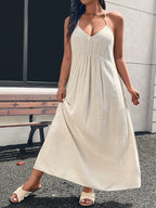 Vestido Longo Plus Size com Alças Finas - imagem 1