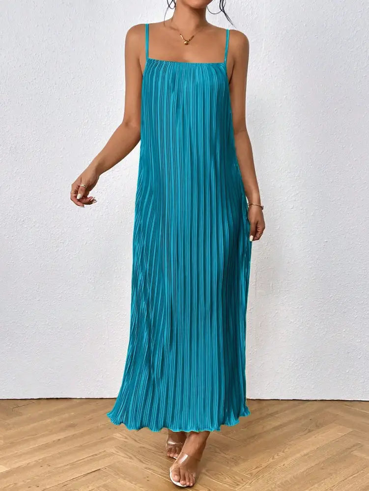 Vestido Marsala Azul / Xs