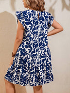Vestido Plus Size Plissado com Babado - imagem 2
