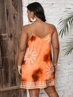 Vestido Plus Size Tie Dye Decote V