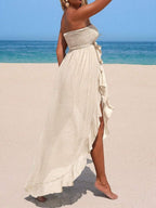Vestido Saída de Praia Longo com Fenda IMG 14