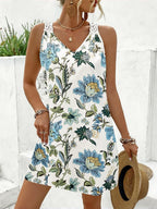 Vestido Sem Mangas com Laço e Recorte - La Lecce