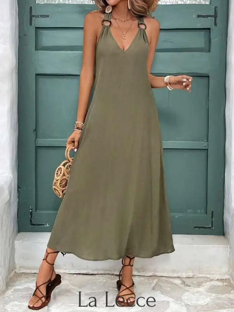 Vestido Tomasi Verde Militar / Xs